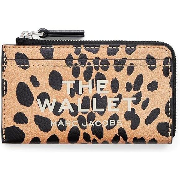 Marc Jacobs Handbags - Marc Jacobs The Cheetah Leather Top Zip Wallet - Black Multi